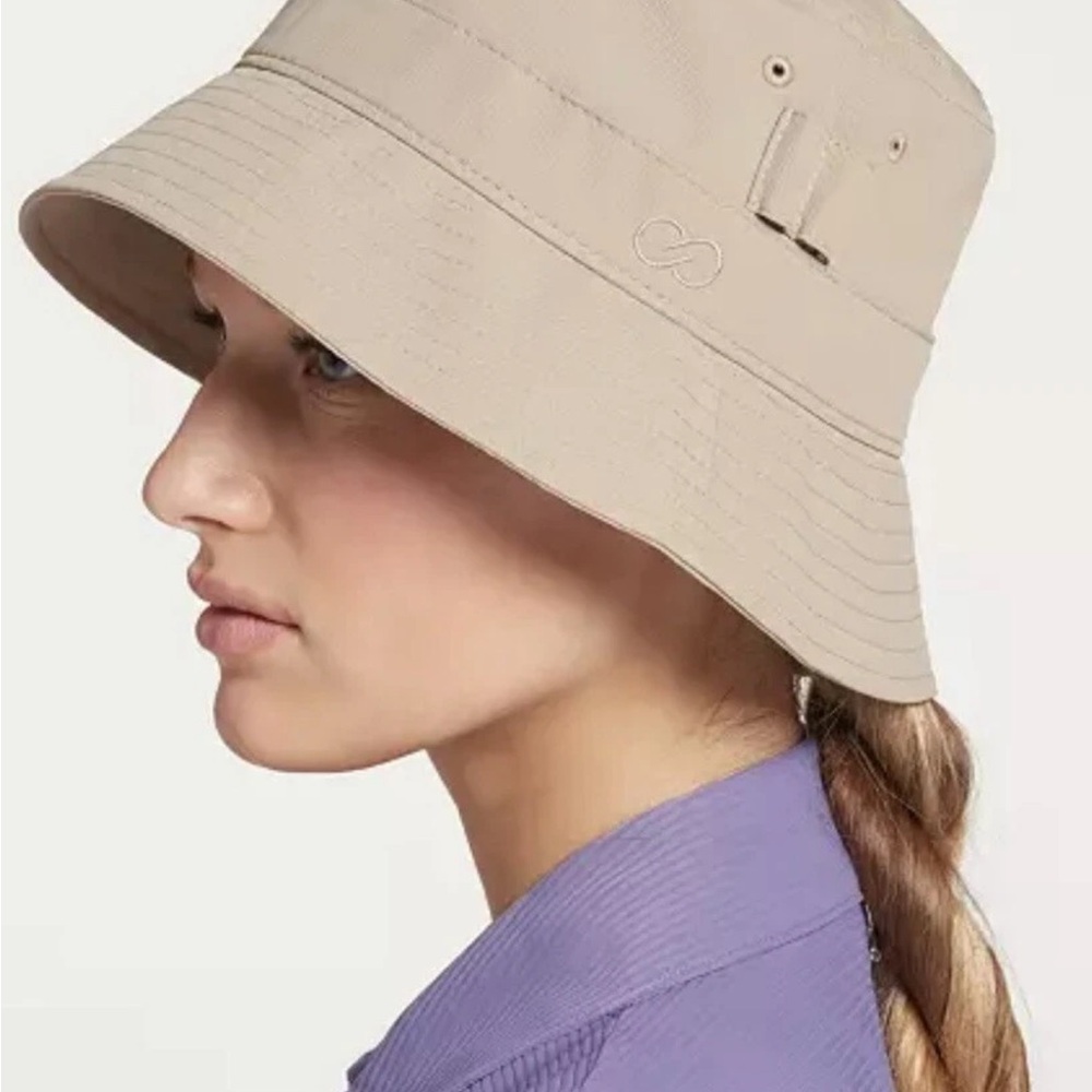 CALIA Golf Khaki Bucket Hat with Tonal Logo